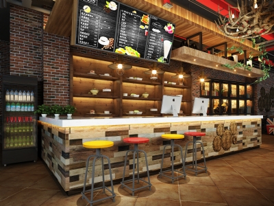 现代咖啡厅面包房