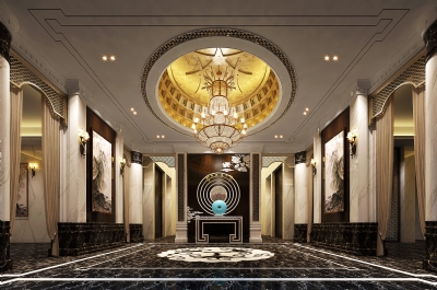 新古典酒店大堂走廊