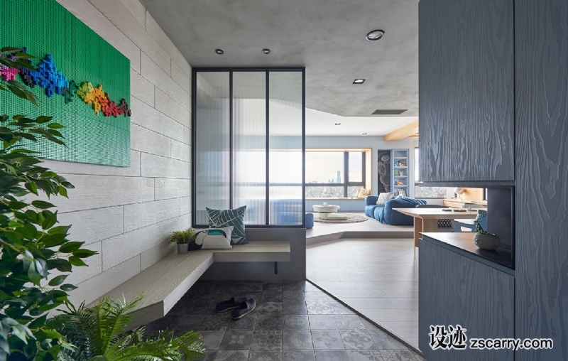 f3_blue_and_glue_kaohsiung_city_taiwan_hao_design_yatzer.jpg 家装参考,入户,门厅,