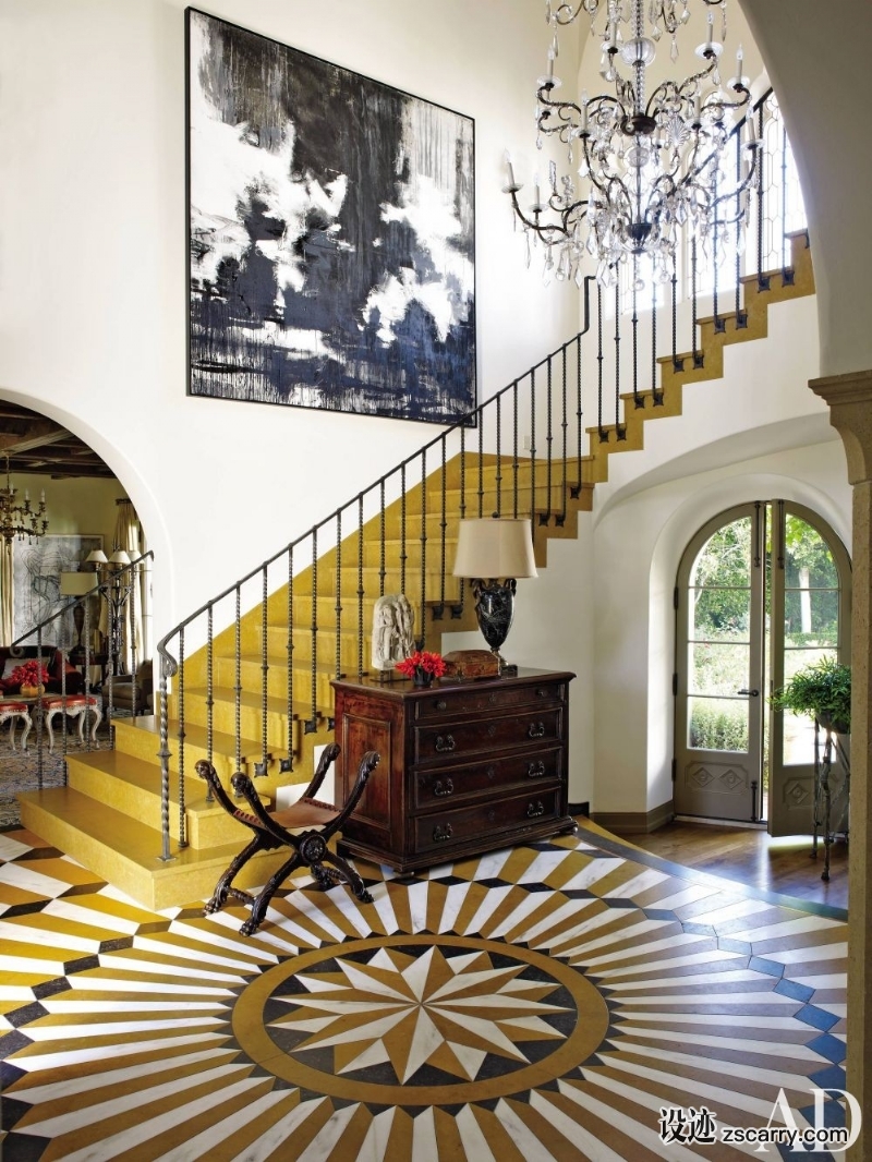 traditional-entrance-hall-madeline-stuart-associates-los-angeles-201104_1000-watermarked.jpg 家装参考,入户,带楼梯,