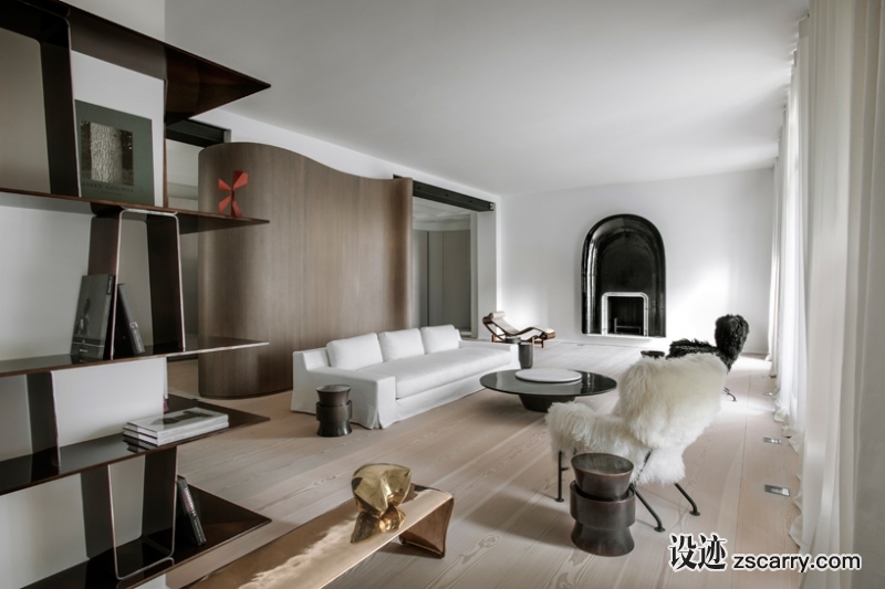 francois-champsaur-trocadero-apartment-paris-designboom-002.jpg 家装参考,客厅,极简风格,