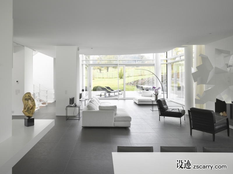 Luxembourg-House-Richard-Meier_4.jpg 家装参考,客厅,极简风格,