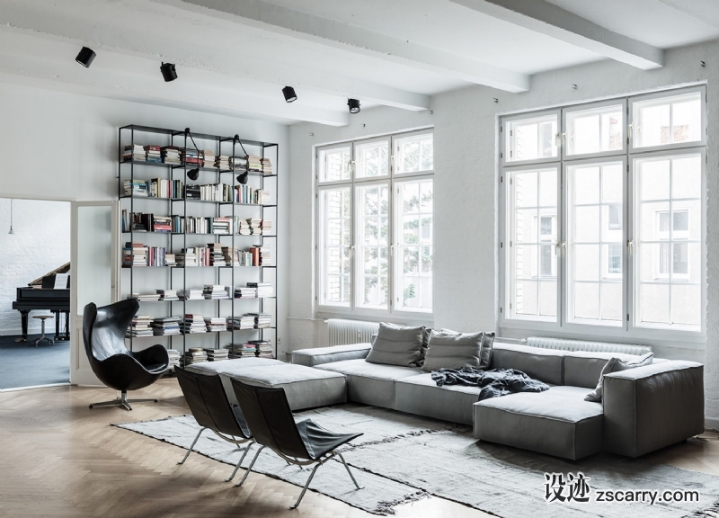 est-living-annabell-kutucu-loft-apartment-berlin-1.jpg 家装参考,客厅,现代风格,