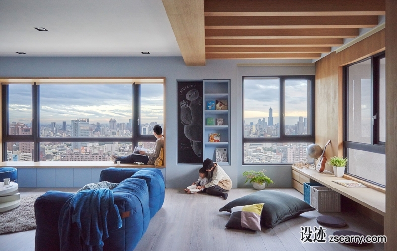 f2_blue_and_glue_kaohsiung_city_taiwan_hao_design_yatzer.jpg 家装参考,客厅,现代风格,