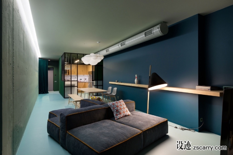 Green-Apartment-07.jpg 家装参考,客厅,现代风格,