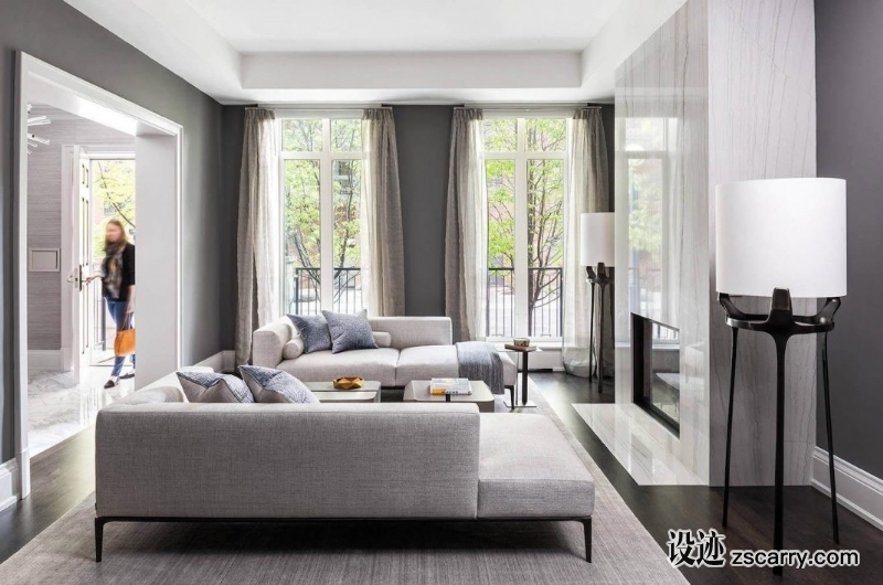 laura-hay-decor-design-completed-luxury-elegant-townhouse-located-toronto-canada-caandesign-08-1068x708.jpg 家装参考,客厅,现代风格,