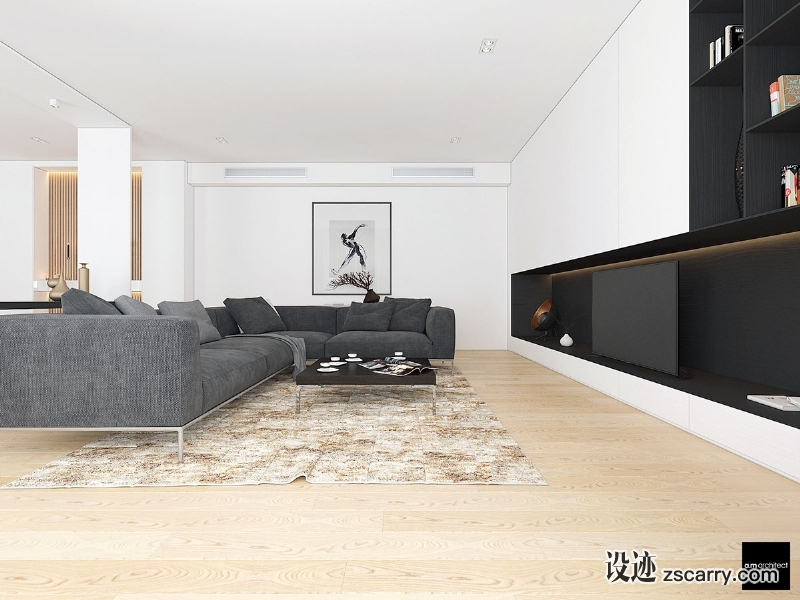 low-furniture-living-room-arrangement.jpg 家装参考,客厅,现代风格,