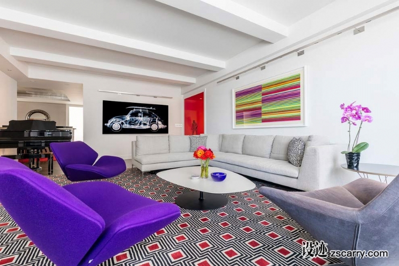 Park-Avenue-Contemporary-Apartment-by-Pier-Fine-Associates-04.jpg 家装参考,客厅,现代风格,