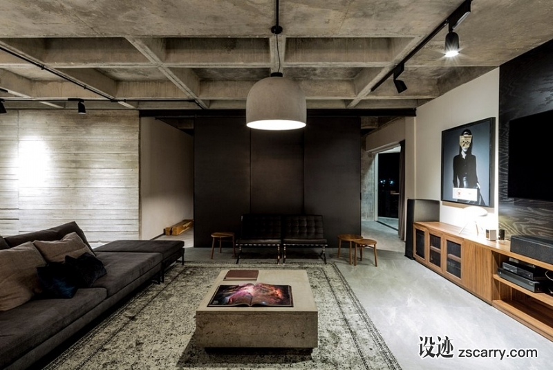 Residential-Interior-Design-Loft-in-Tower-The-Book-Zapopan-Jalisco-5.jpg 家装参考,客厅,现代风格,
