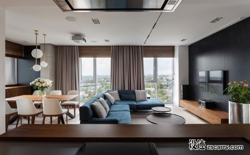 SVOYA-studio-River-View-apartment-1.jpg 家装参考,客厅,现代风格,