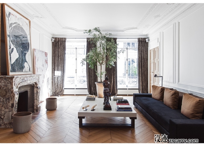 est-living-isabelle-stanislas-lille-apartment.05-e1488770328720.jpg 家装参考,客厅,简欧风格,