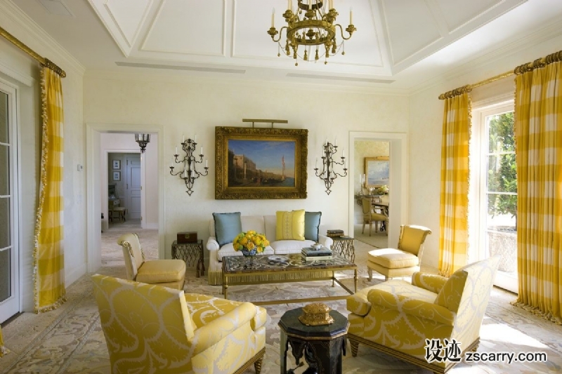 venetian-villa-living-room-B.jpg 家装参考,客厅,简欧风格,