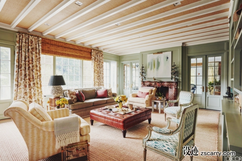 08-Decor-Inspiration-A-Summer-Home-in-East-Hampton-This-Is-Glamorous.jpg 家装参考,客厅,乡村风格,