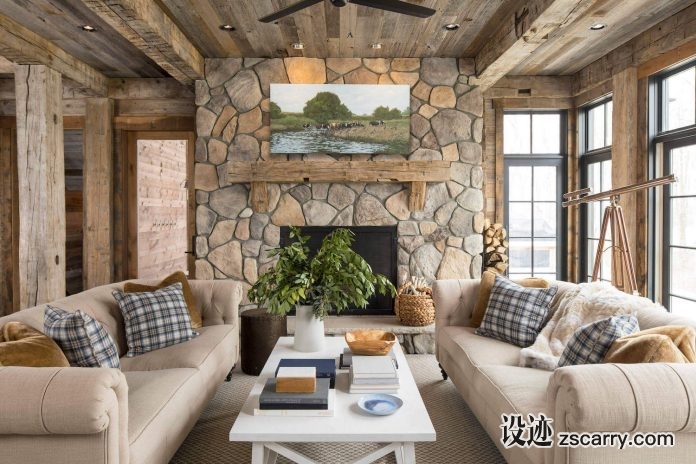beautiful-cottage-located-woodland-shores-designed-martha-ohara-interiors-10-696x464.jpg 家装参考,客厅,乡村风格,