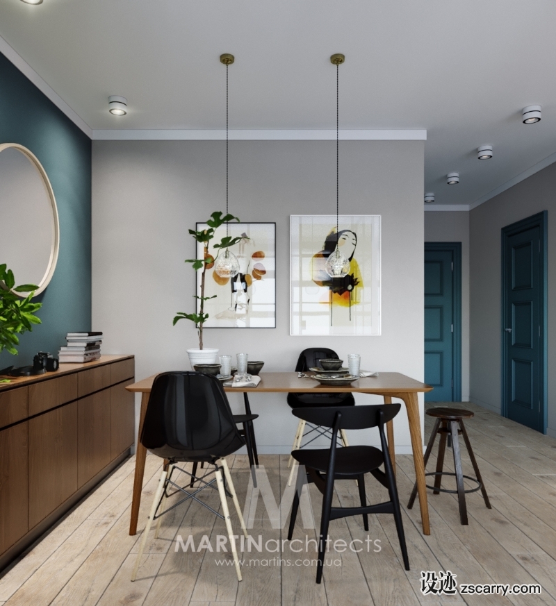 Compact-Small-Apartment-3.jpg 家装参考,餐厅,现代风格,