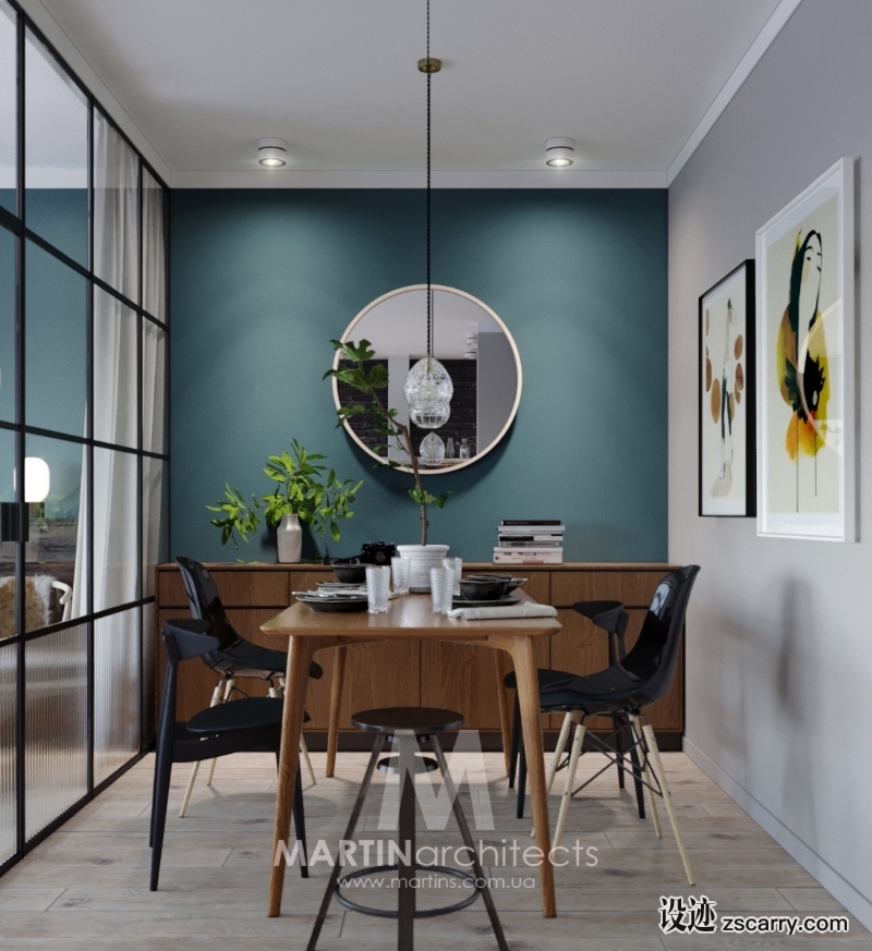 Compact-Small-Apartment-5.jpg 家装参考,餐厅,现代风格,