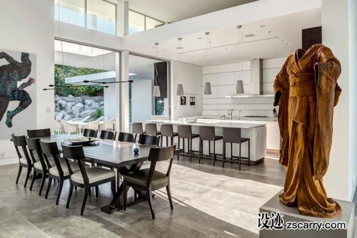 one-story-modern-Palm-Spring-open-house-07.jpg 家装参考,餐厅,现代风格,