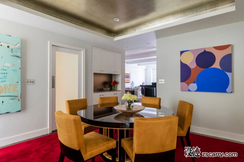 Park-Avenue-Contemporary-Apartment-by-Pier-Fine-Associates-08.jpg 家装参考,餐厅,现代风格,