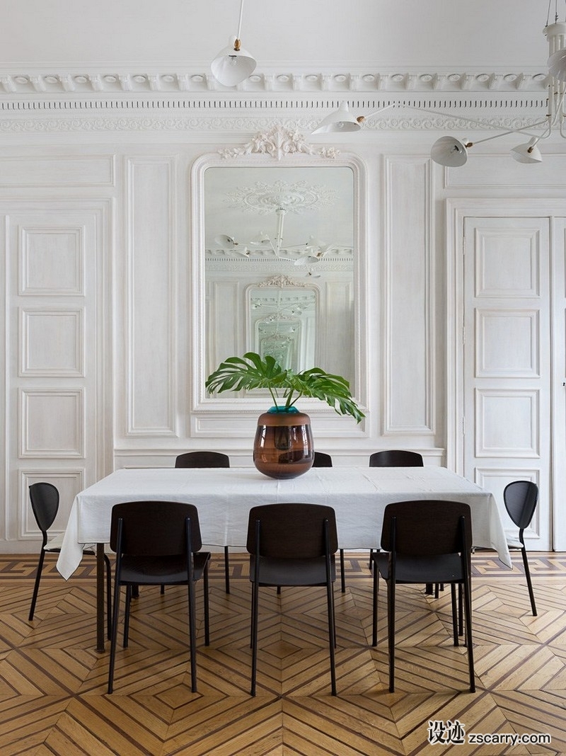Apartment-XII-in-Paris-4.jpg 家装参考,餐厅,简欧风格,