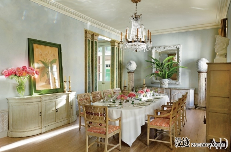 traditional-dining-room-nicky-haslam-new-orleans-la-201408_1000-watermarked.jpg 家装参考,餐厅,乡村风格,