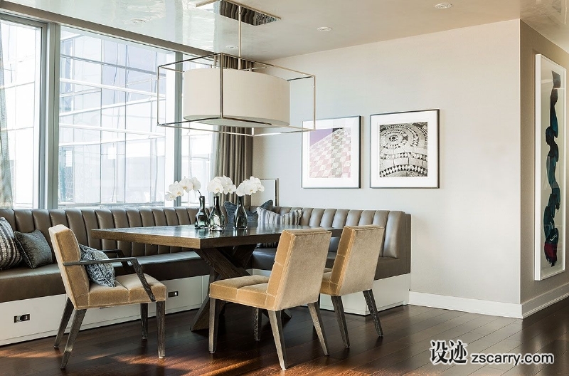 elms-transitional-style-dining-area.jpg 家装参考,餐厅,带卡座,