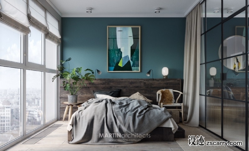 Compact-Small-Apartment-2.jpg 家装参考,卧室,现代风格,