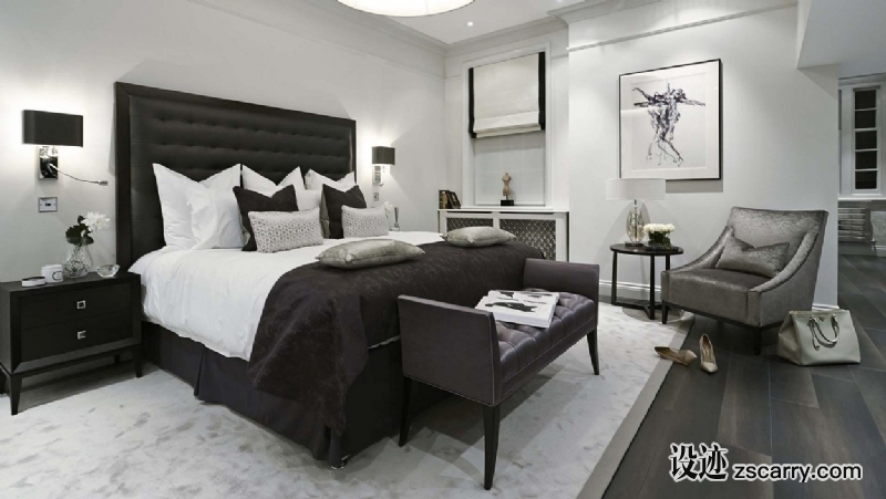 boscolo-contemporary-luxury-design-ferncroft-master-bedroom.jpg 家装参考,卧室,简欧风格,
