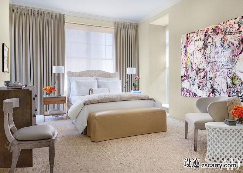 contemporary-bedroom-vicente-wolf-new-york-new-york-201301_1000-watermarked.jpg 家装参考,卧室,简欧风格,