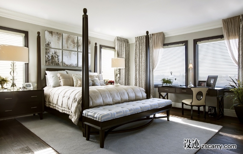 hamptons-inspired-luxury-home-bedroom-robeson-design-3.jpg 家装参考,卧室,简欧风格,