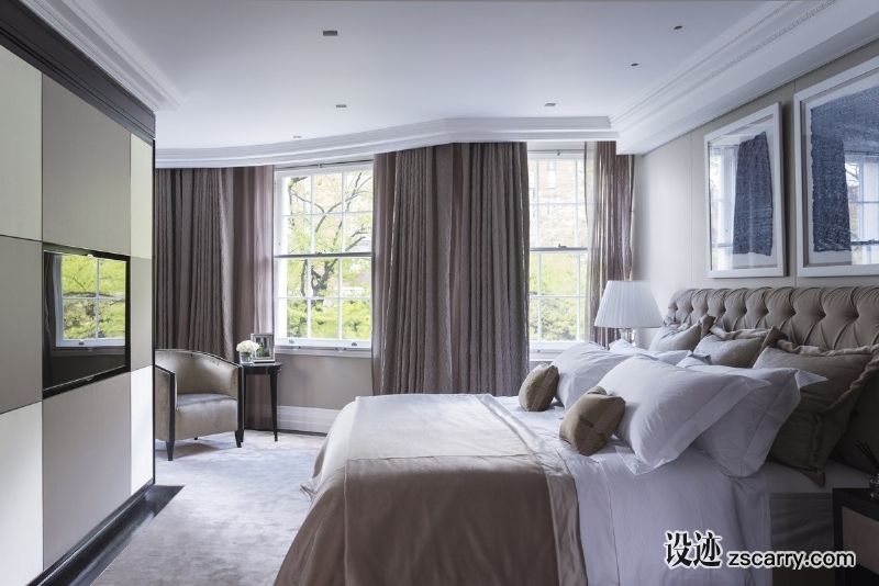 knightsbridge-townhouse-master-bedroom.jpg 家装参考,卧室,简欧风格,