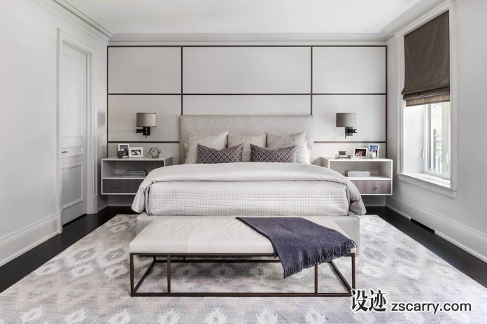 laura-hay-decor-design-completed-luxury-elegant-townhouse-located-toronto-canada-caandesign-10-696x463.jpg 家装参考,卧室,简欧风格,