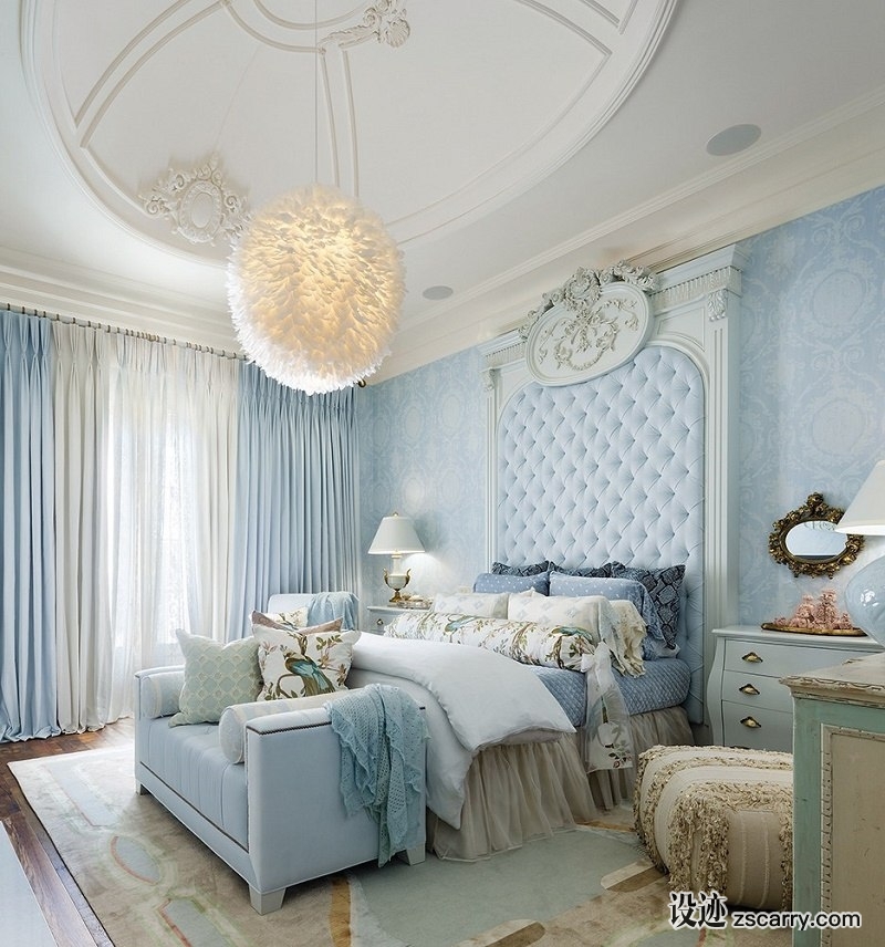 lori-morris-eclectic-luxury-design-castle-bedroom.jpg 家装参考,卧室,简欧风格,