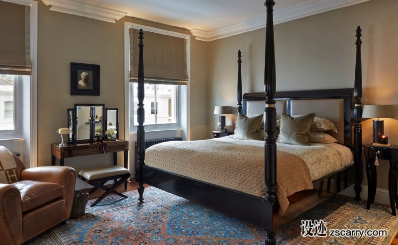 sophie-paterson-chelsea-townhouse-master-bedroom.jpg 家装参考,卧室,简欧风格,