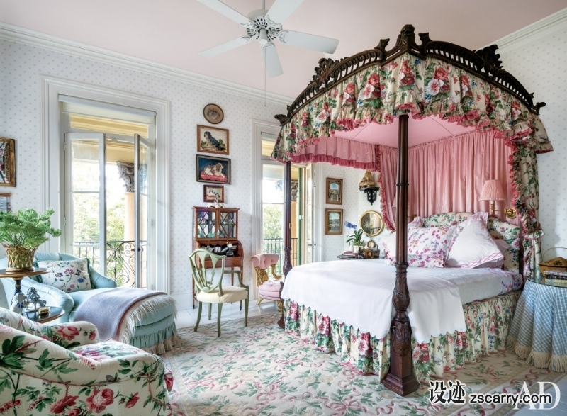 traditional-bedroom-mario-buatta-charleston-south-carolina-201410-2.jpg_1000-watermarked.jpg 家装参考,卧室,传统风格,