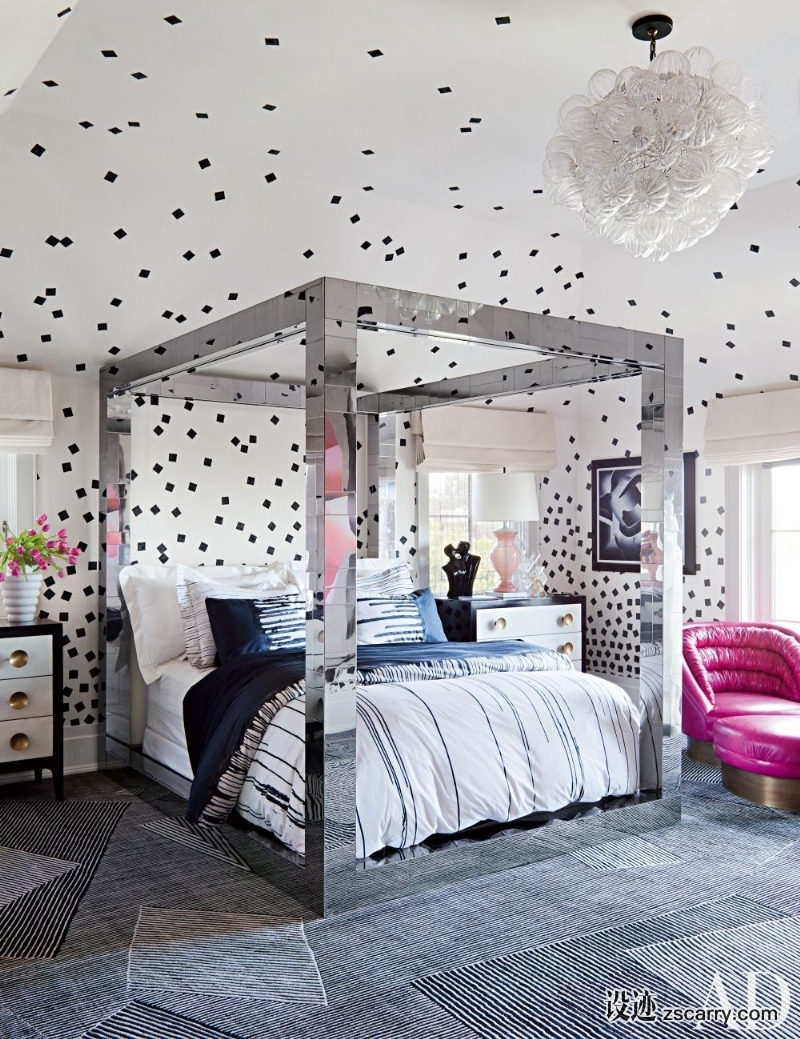contemporary-bedroom-kelly-wearstler-bel-air-california-201301_1000-watermarked.jpg 家装参考,卧室,儿童房,