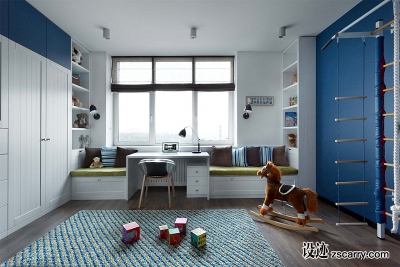 Modern-Kiev-Apartment-Designed-for-a-Young-Family-6.jpg 家装参考,卧室,儿童房,