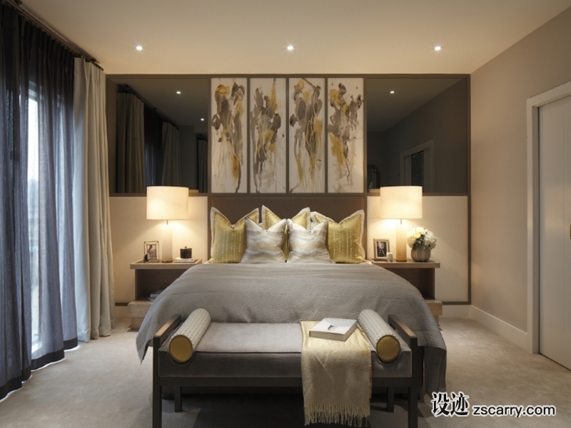 7-4-1.jpg 家装参考,卧室,床头背景墙,