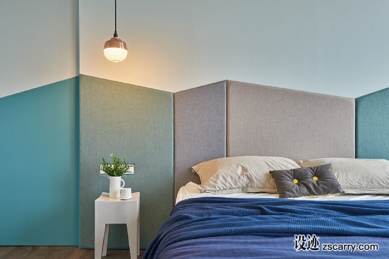 f9_blue_and_glue_kaohsiung_city_taiwan_hao_design_yatzer.jpg 家装参考,卧室,床头背景墙,