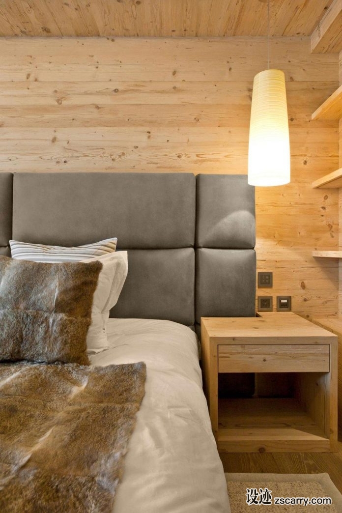 fairytale-mountain-wooden-apartment-rougemont-switzerland-plusdesign-14-696x1044.jpg 家装参考,卧室,床头背景墙,