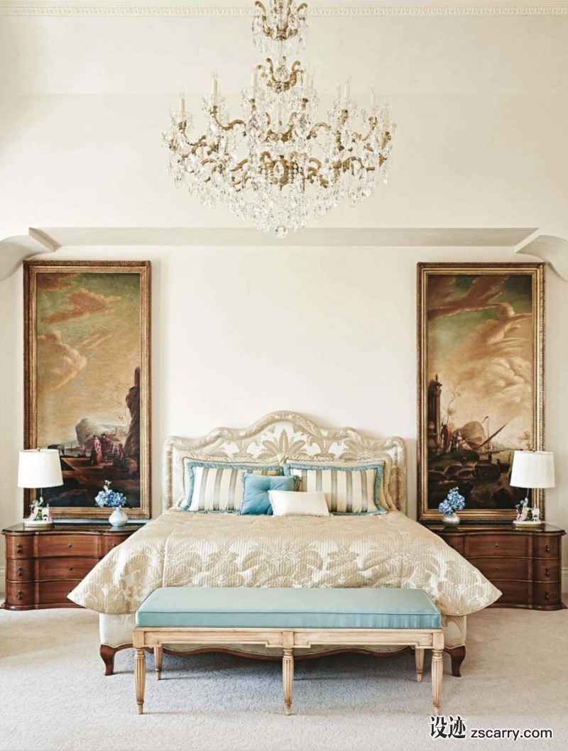 Mediterranean-style-master-bedroom.jpg 家装参考,卧室,床头背景墙,