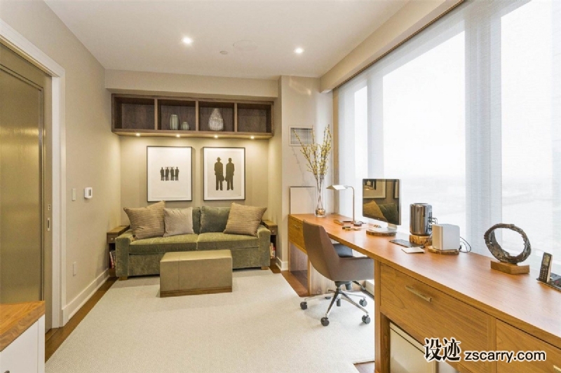 elms-transitional-style-office.jpg 家装参考,书房,现代风格,