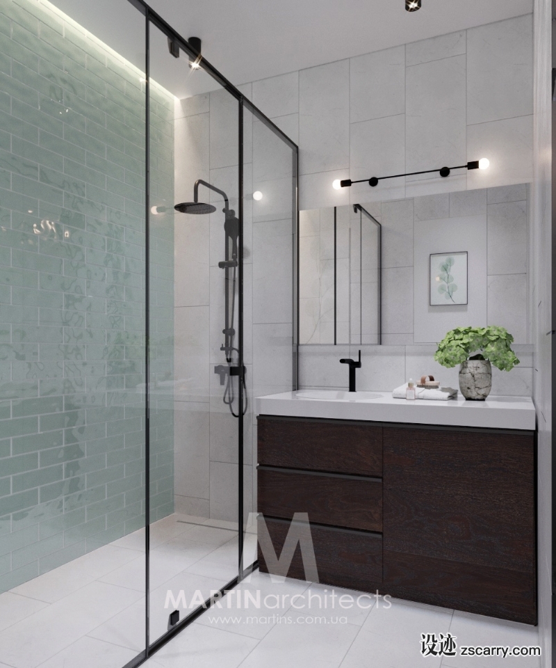 Compact-Small-Apartment-8.jpg 家装参考,卫浴,带淋浴间,