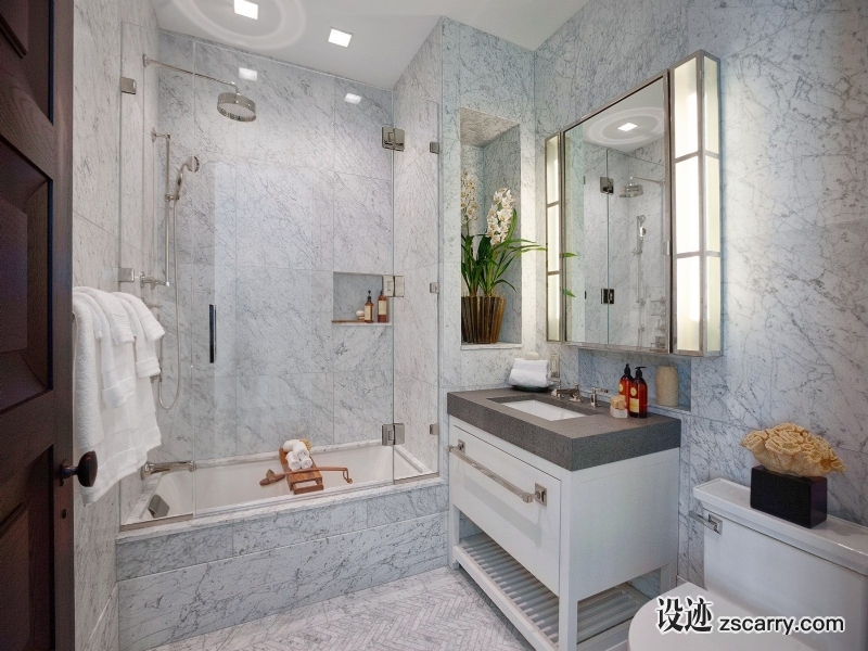 Crown-Jewel-Penthouse-I-29.jpg 家装参考,卫浴,带嵌入浴缸,