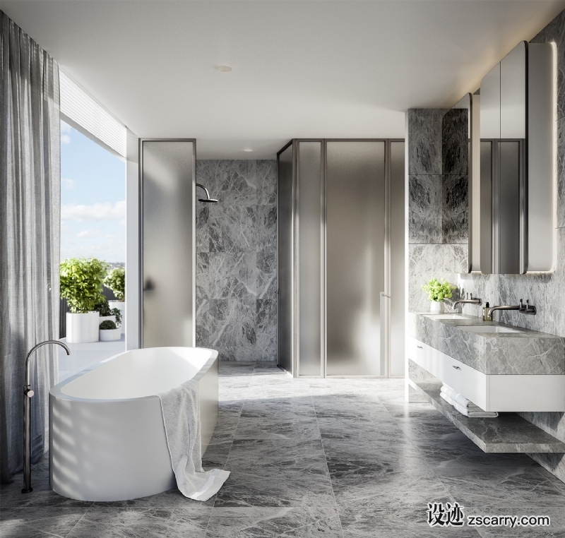 est-living-hecker-guthrie-525-high-st-7.jpg 家装参考,卫浴,带独立浴缸,