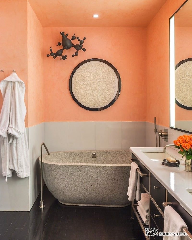 jamie-drake-west-chelsea-bathroom-001.jpg 家装参考,卫浴,带独立浴缸,