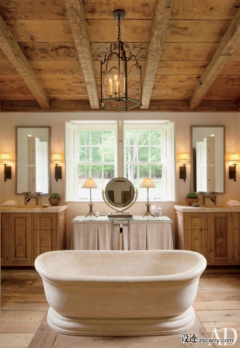 rustic-bathroom-john-cottrell-co-litchfield-county-connecticut-201108_1000-watermarked.jpg 家装参考,卫浴,带独立浴缸,