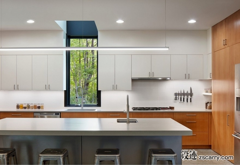 Balakrishnan-residence-two-story-house-6.jpg 家装参考,厨房,带岛台,