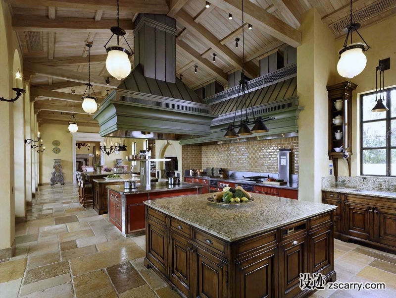 billionaires-row-waterfront-estate-kitchen.jpg 家装参考,厨房,带岛台,