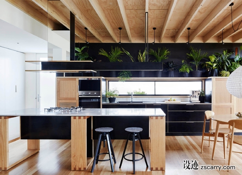 est-living-wooden-box-house-07.jpg 家装参考,厨房,带岛台,