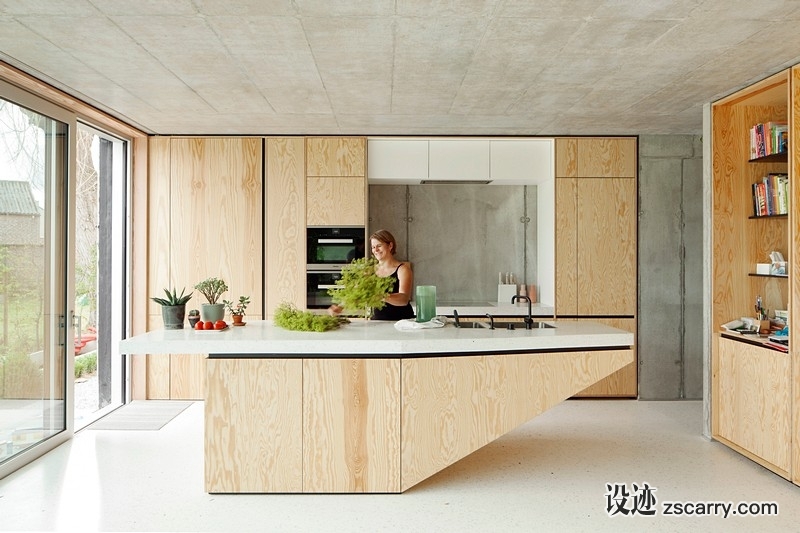 Freestanding-Concrete-House-3.jpg 家装参考,厨房,带岛台,